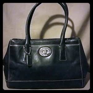 Classic Coach leather handbag